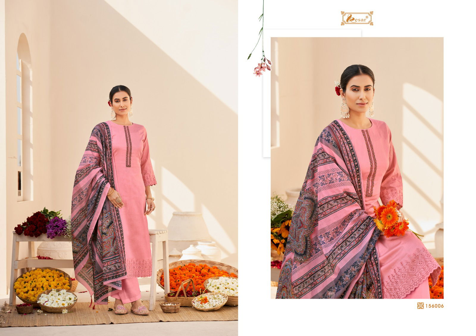 Kesar Sara Cotton Wholesale Dress Material Catalog